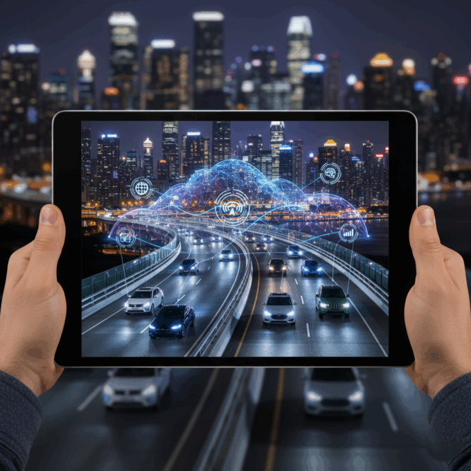 Digital Fleet on Smart Highway with Cloud-Based Connectivity