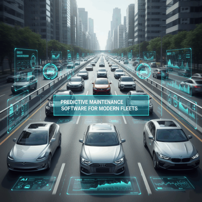 AI-powered predictive maintenance software for modern fleet vehicles.